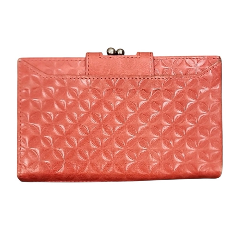 **SOLD DO NOT BUY**HOBO Alice Kiss Lock Wallet Soft Textured Leather Vintage - Picture 4 of 9